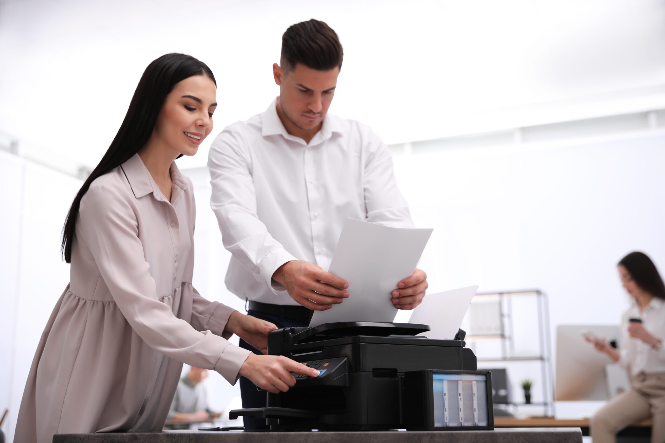 two person scanning